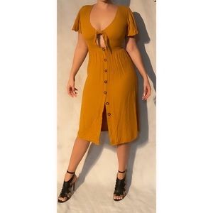 Mimi Chica mustard dress